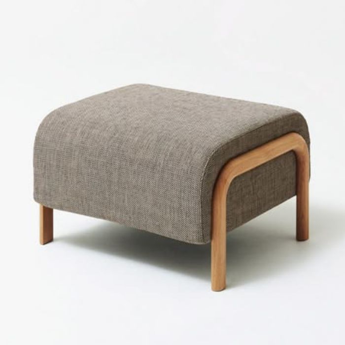 Contemporary Wooden Ottoman