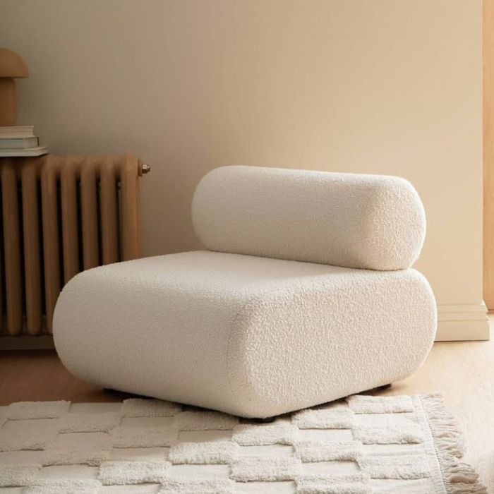 Luxury Bouclé Lounge Chair
