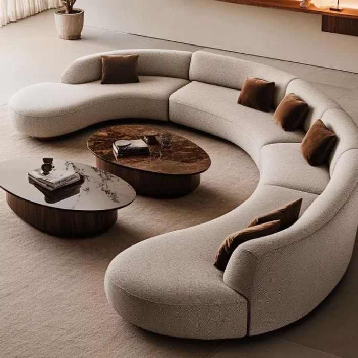 Luxury Curved Modular Sofa