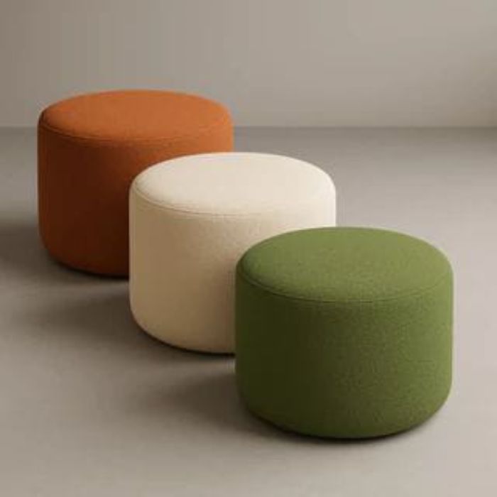 Minimalist Round Ottoman