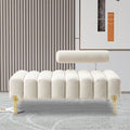Modern Bouclé Bench