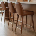 Modern Leather Bar Stool
